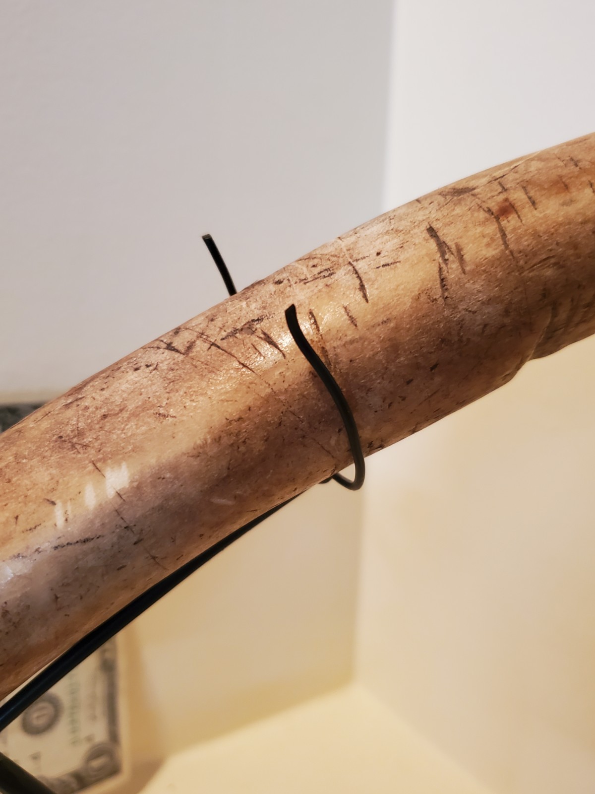 Antique OLD Native American Indian plains hide scraper 1840s 19th c.