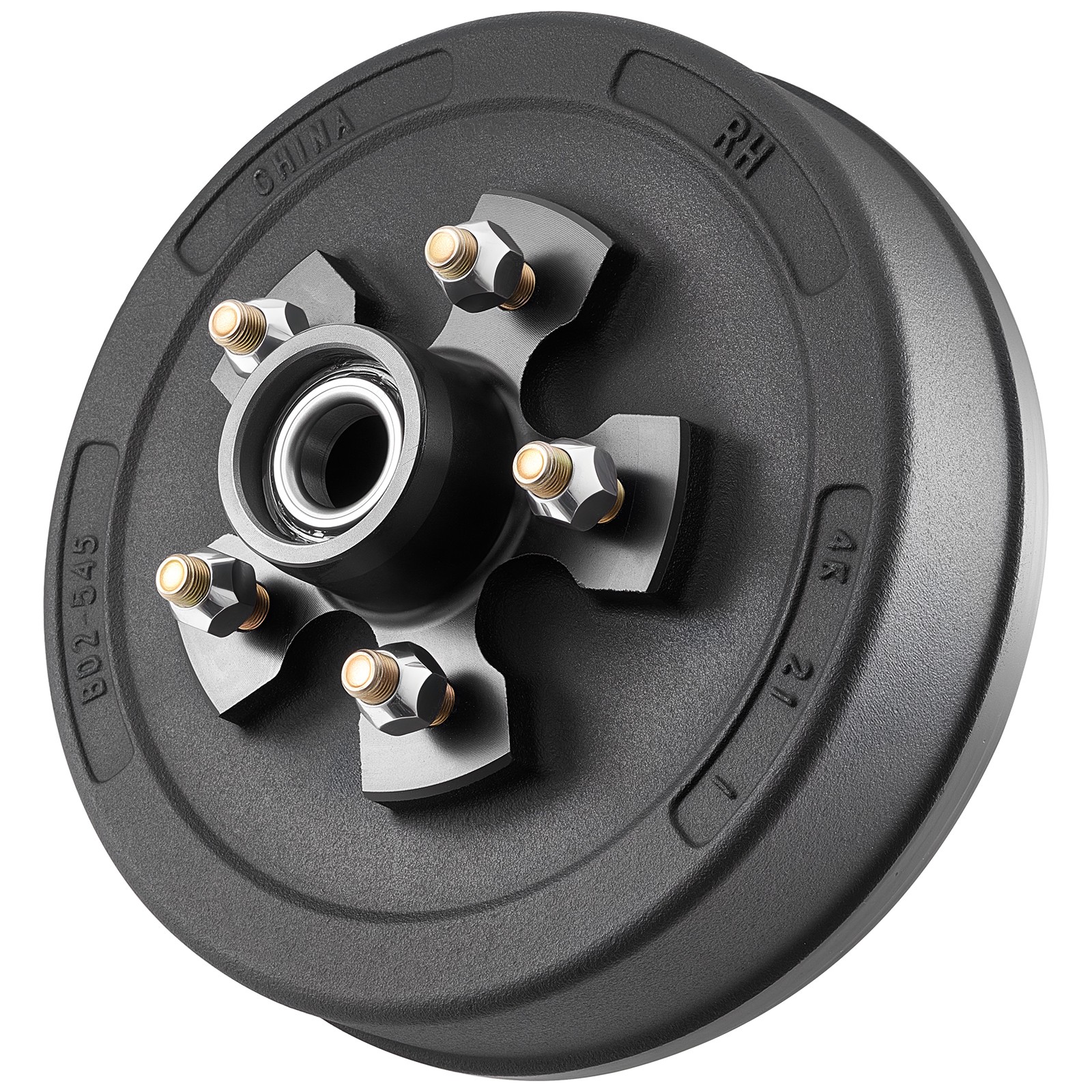 VEVOR Electric Trailer Brake 10 x 2-1/4 in 5-5" Hub Drum Kit for 3500 lbs Axle