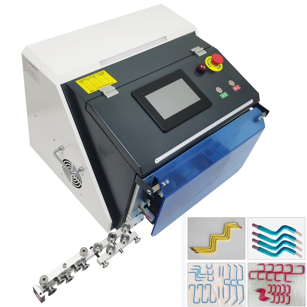 110V Automatic Pneumatic Computer Wire Stripping Bending Machine 1-16mm²