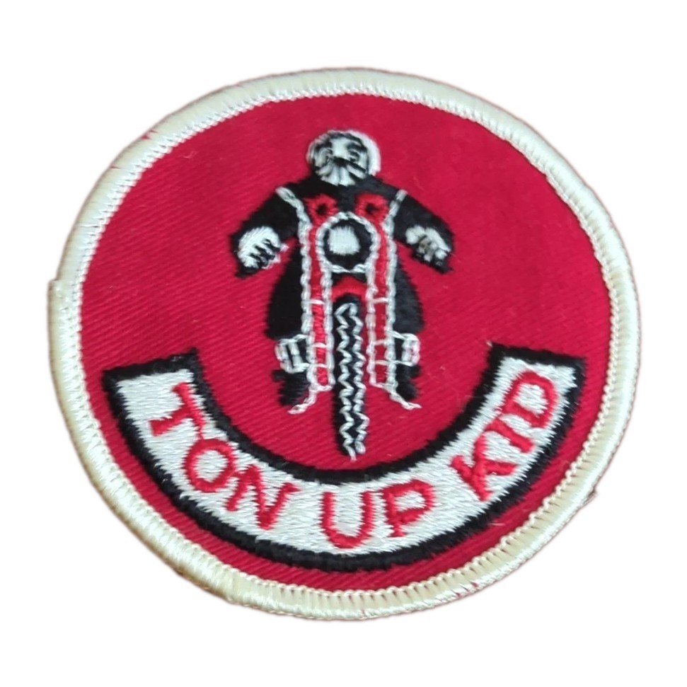 Motorcycle Patch Ton Up Kid NOS  3"
