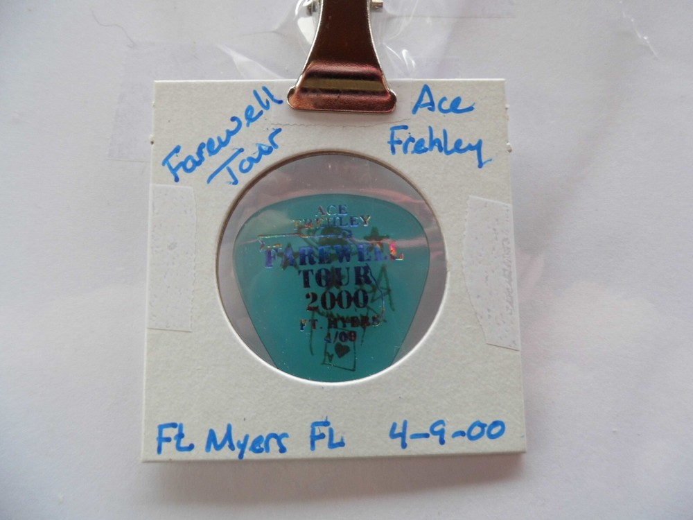 KISS "ACE FREHLEY" GUITAR PICK~4/9/00  READ DESCRIPTION (3/20)