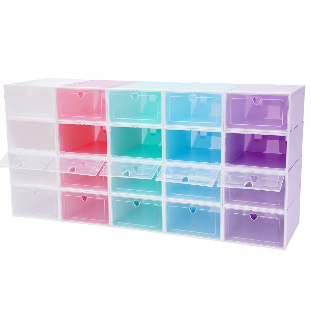 Transparent Shoe Boxes with Dustproof and Moistureproof Features, High-Quality