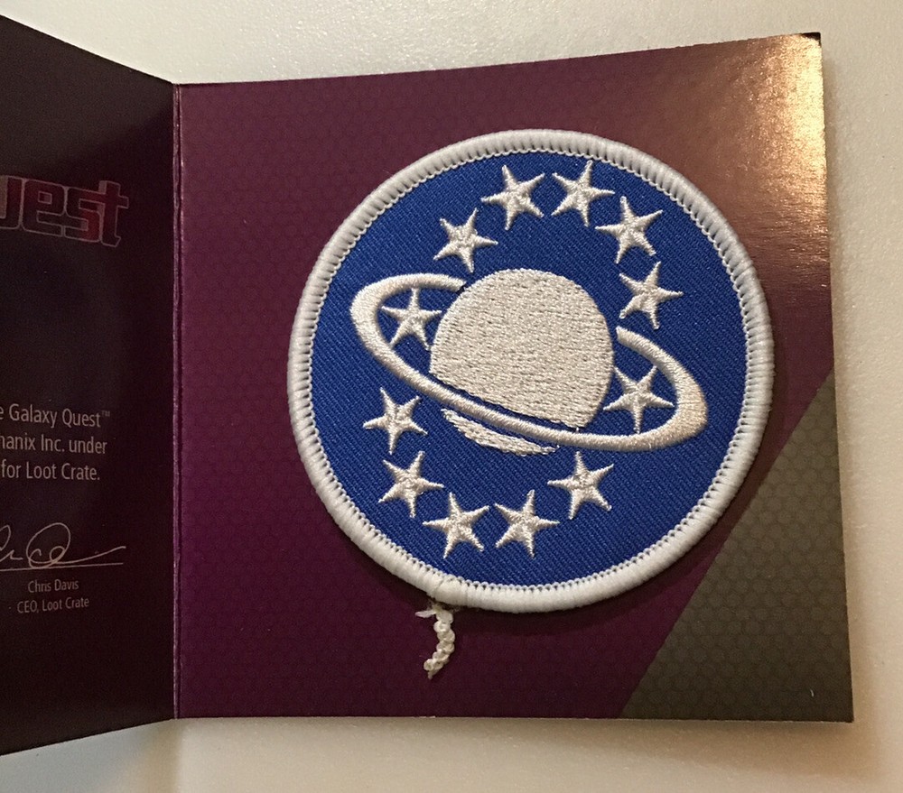 NEW LOOTCRATE EXCLUSIVE GALAXYQUEST EMBLEM PATCH in Folio