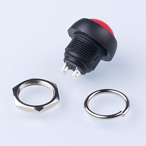 12MM Waterproof Momentary Push Button Switch 15PCS ON- Off Switch (5 Colors)