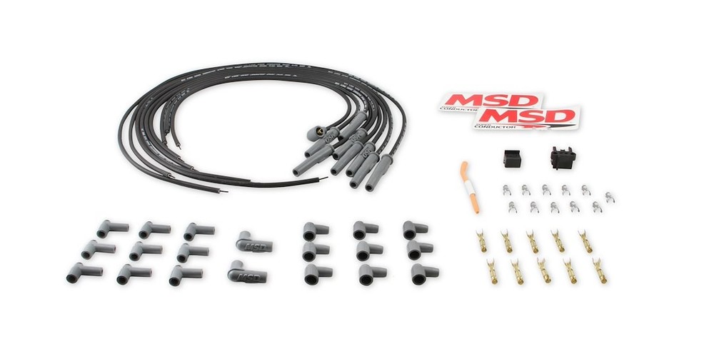 MSD 31193 Black 8.5mm Super Conductor Spark Plug Wire Set