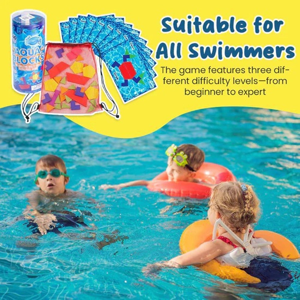 Pool Diving Game- Set Includes 40 Multi-Shape Sinking Toys, 18 Challenge Cards