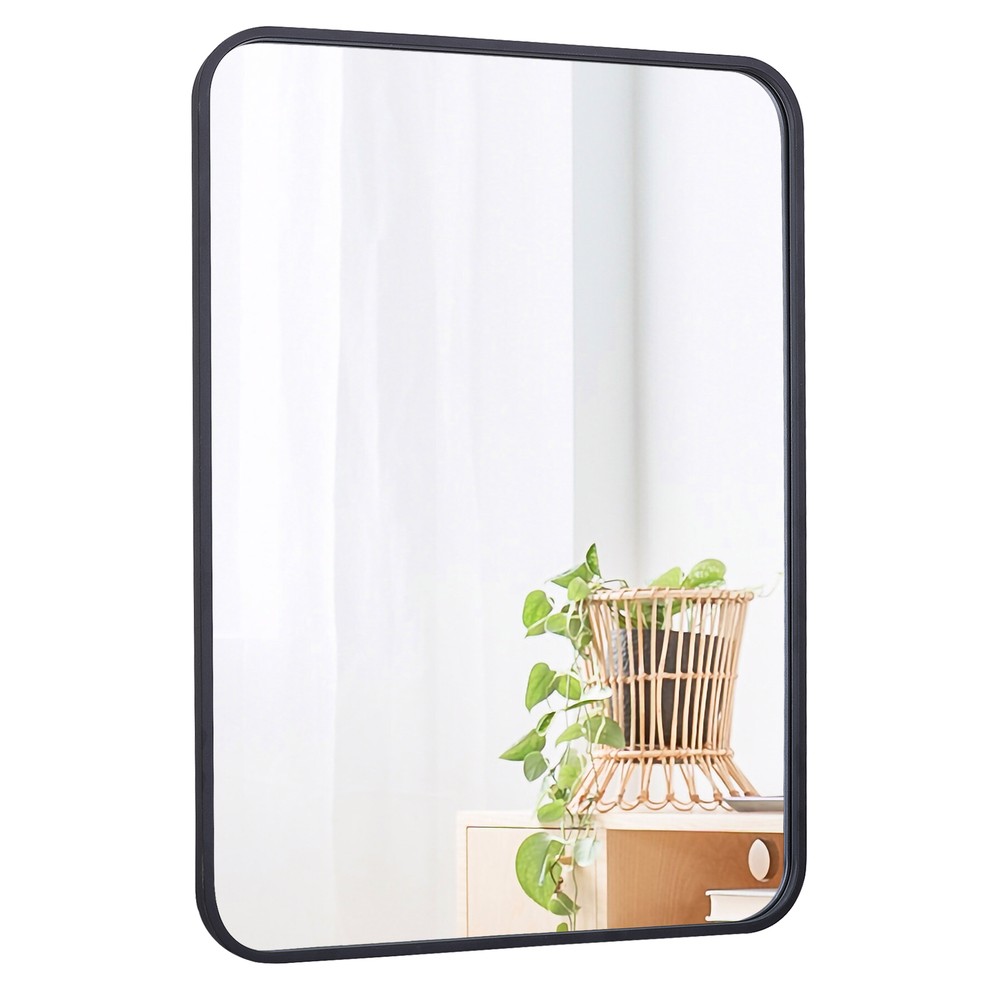 2PCS 22" X 30" Wall Mirror for Bathroom Rectangular Metal Framed Vanity Mirror