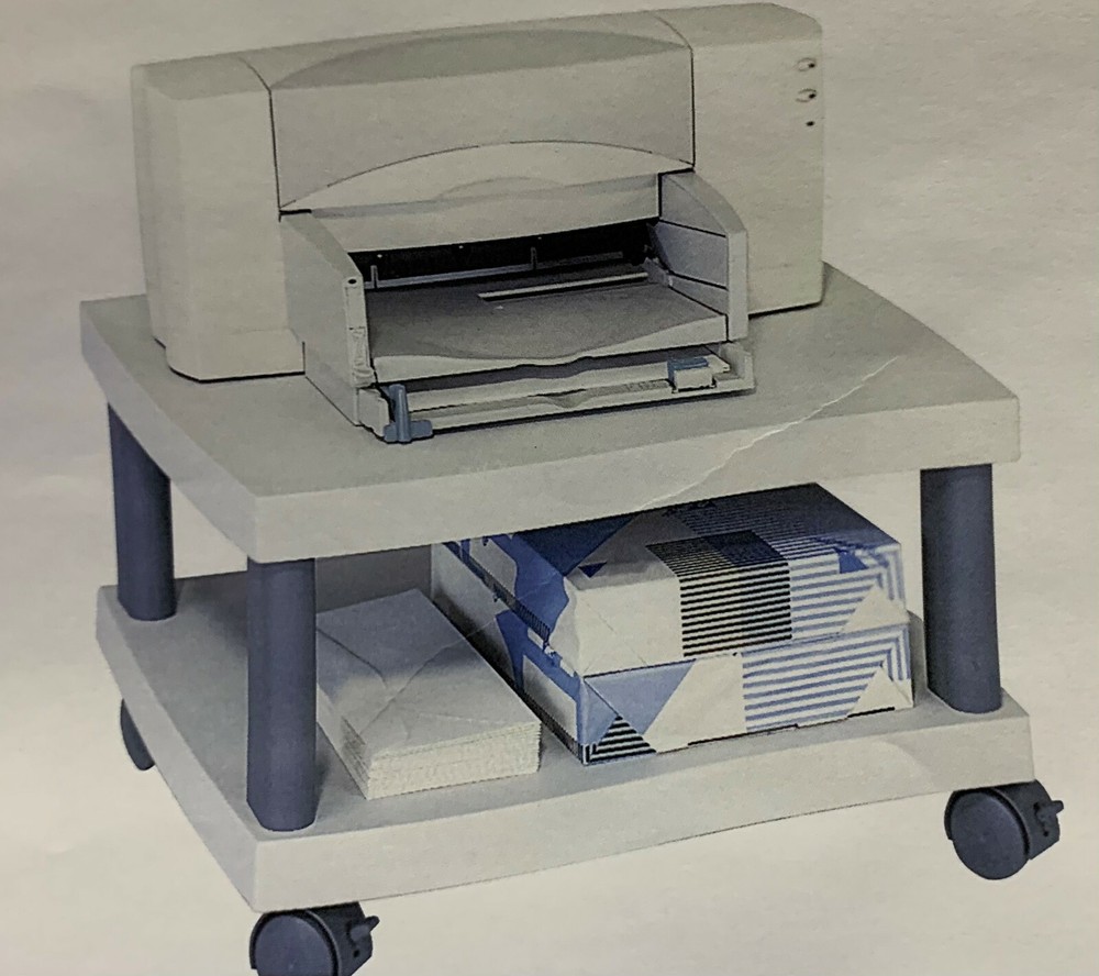 SAFCO Printer Stand 1861GR Gray Under Desk Printer Stand