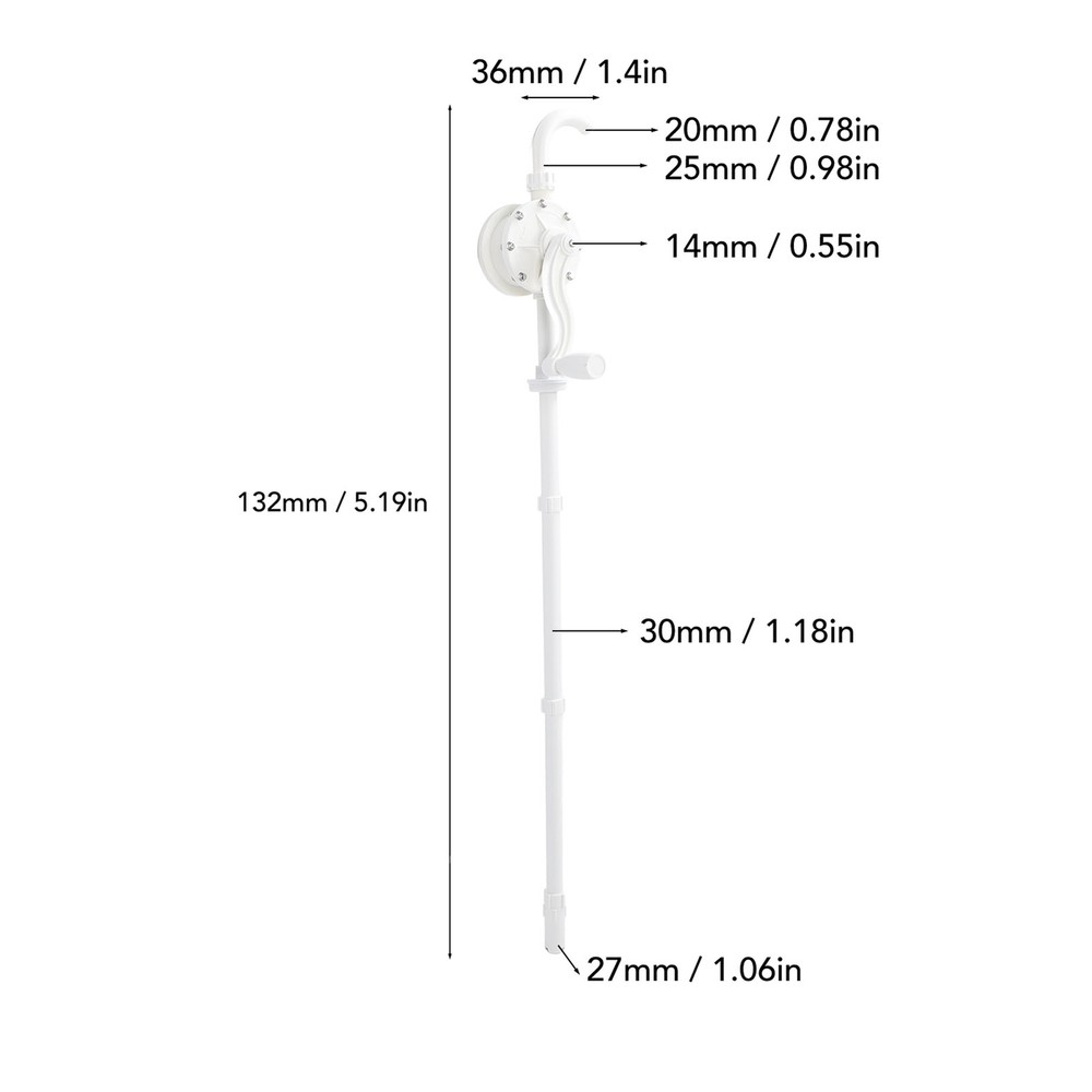 Barrel Pump Improved Efficiency Transfer Fuel Drum Hand Pump For Dies LLI