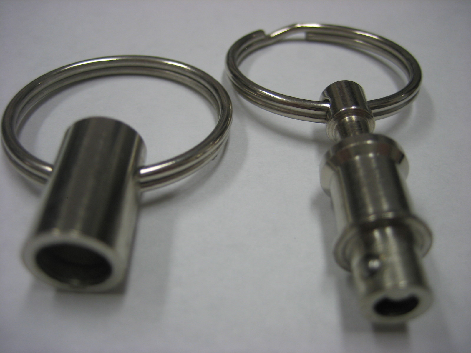 Lot 4 Detachable Pull Apart Quick Release Keychain Key Rings/ US Free Shipping