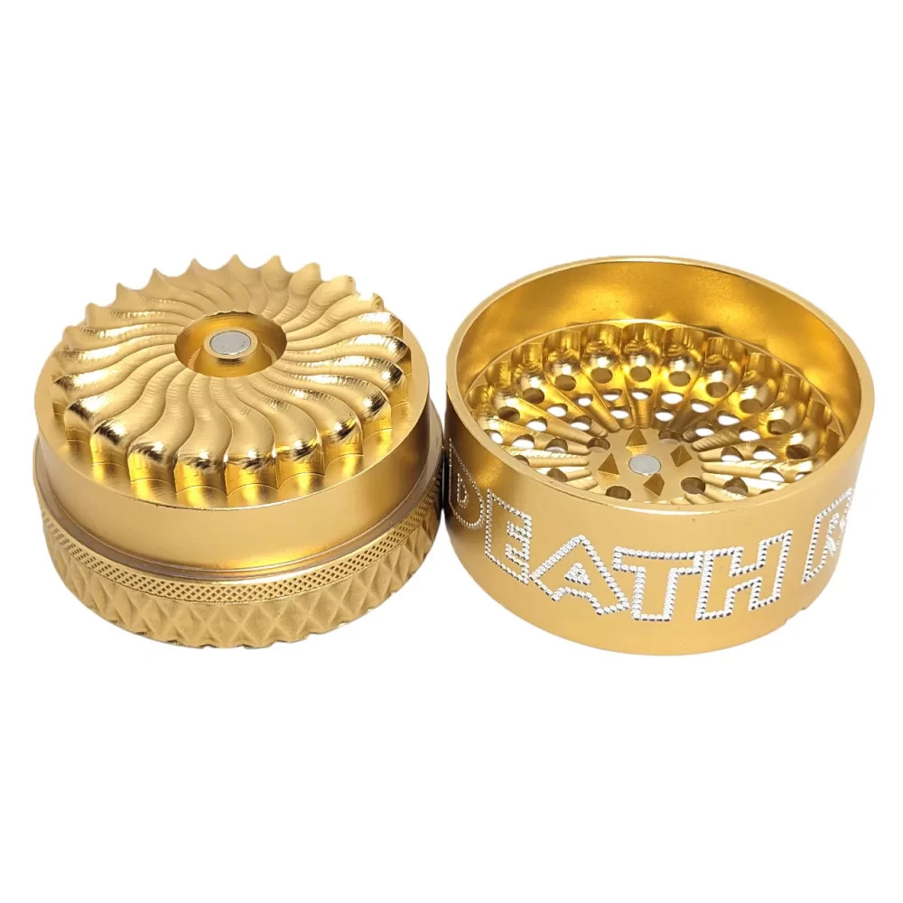 Death Row Records 63mm Hurricane Grinder – 5 Piece Aluminum Grinder