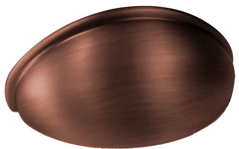 2-1/2" Plain Cup Pull Red Antique Copper