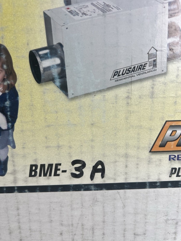 Plusaire BME-3a Residential Ventilation System NOS