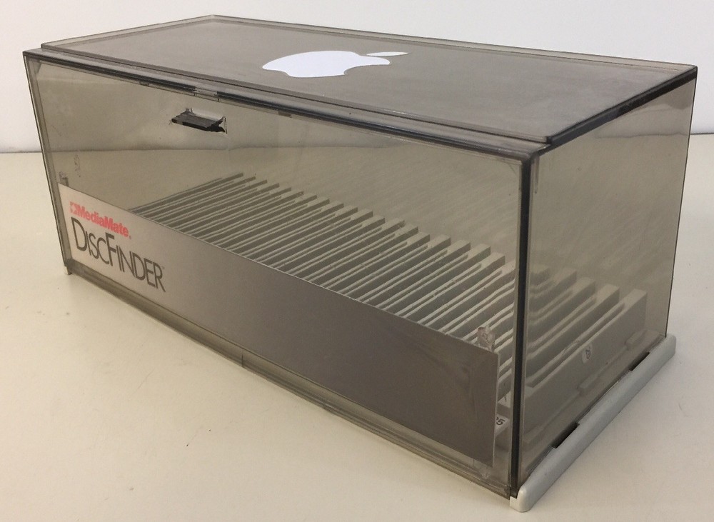 Apple MediaMate DiscFinder 25 CD Floppy Disk File Contaner