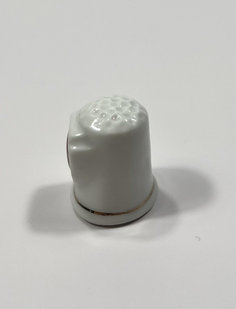 Nebraska Porcelain Thimble Covered Wagon