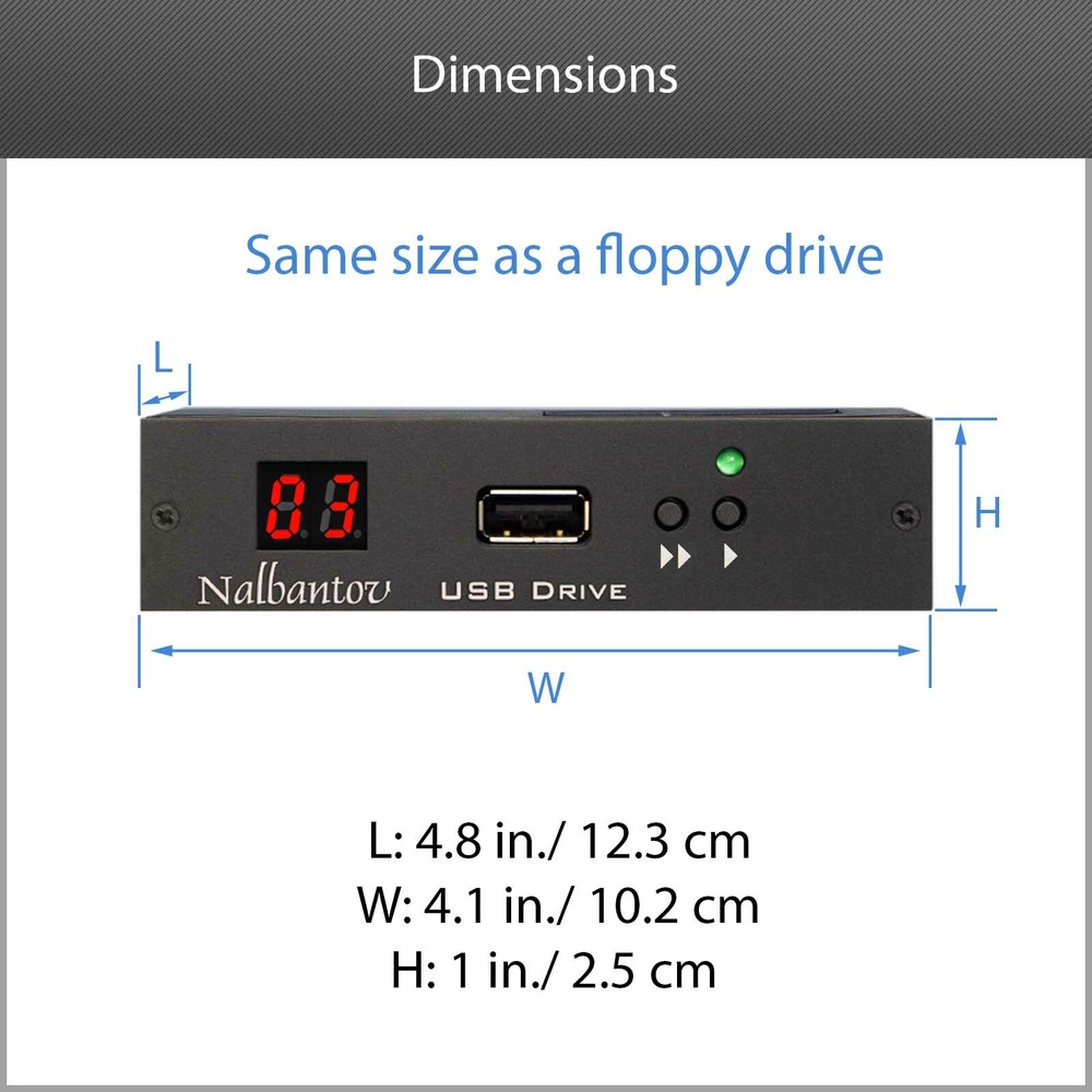 USB Floppy Drive Emulator N-Drive 100 for Sequential Circuits Prophet 2000, 2002