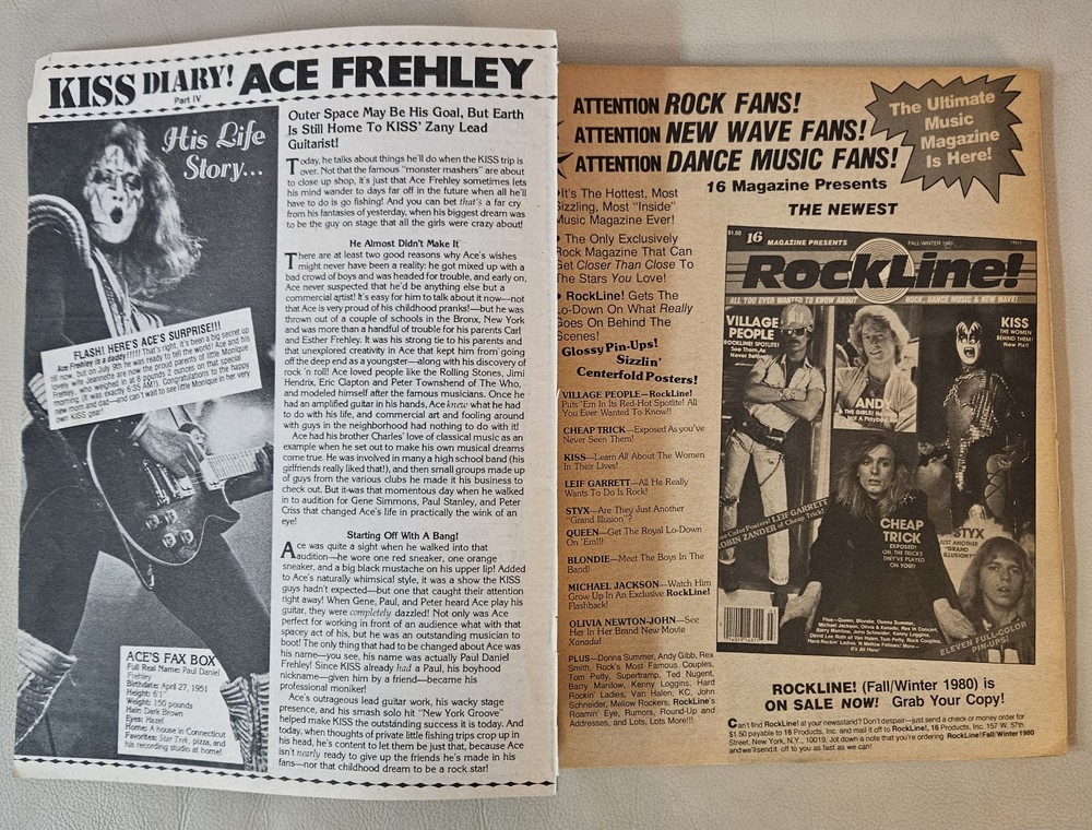 16 Magazine October 1980 KISS, STYX, BAIO, GARRETT, VAN HALEN, DUKES