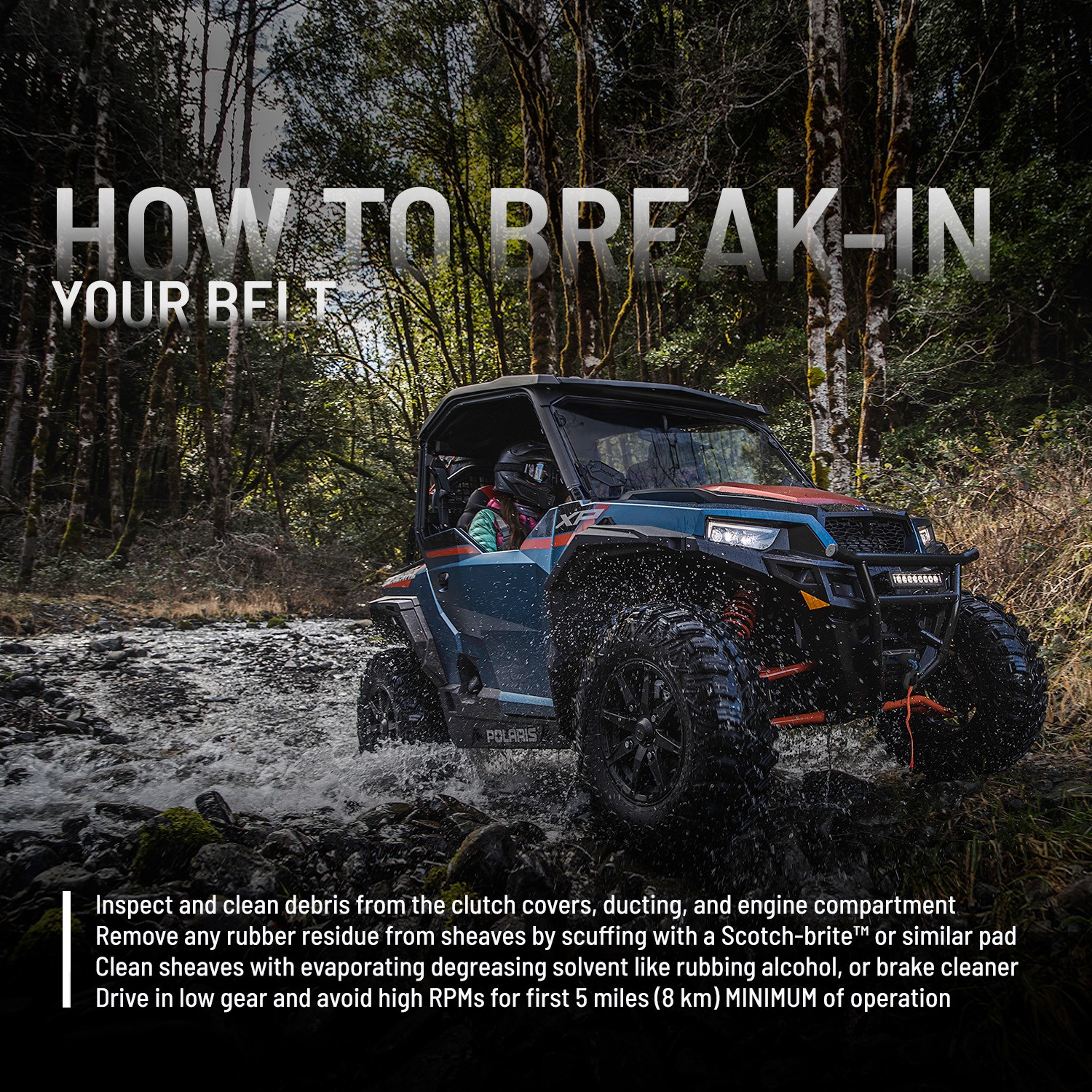 Polaris Drive Belt for RANGER 570, CREW 570, XP 570, CREW XP 570-6, 570 EPS,