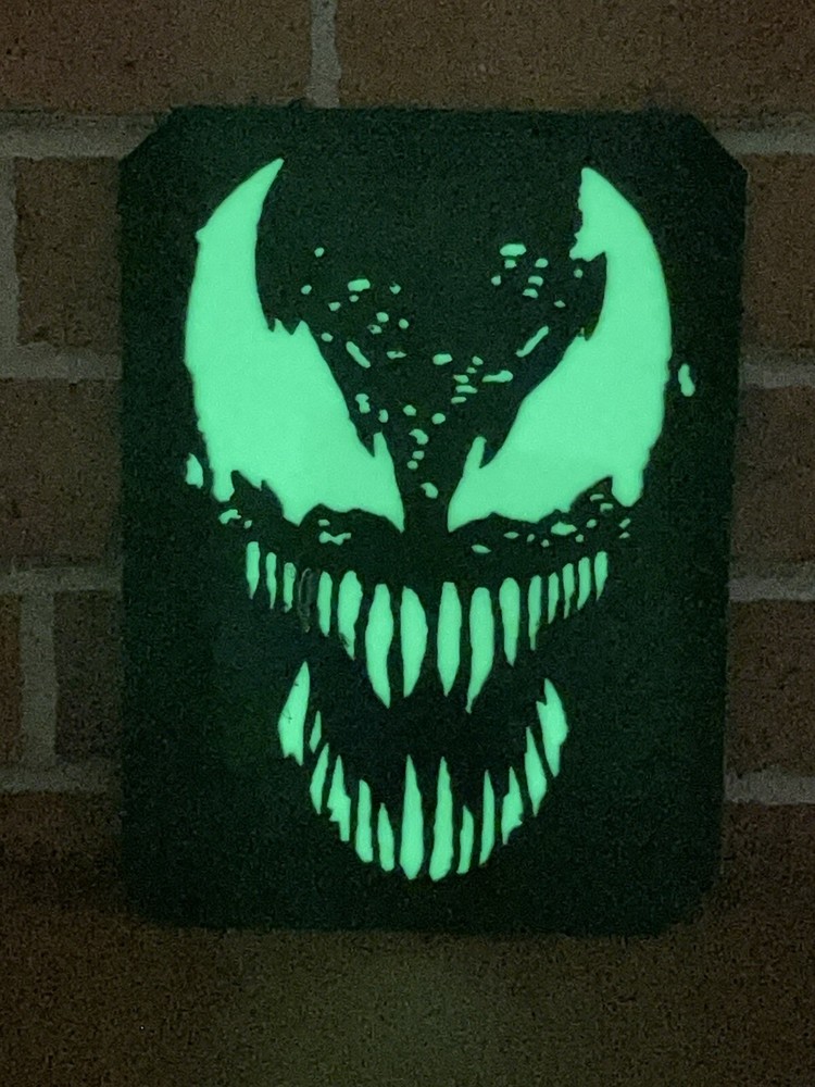 Tactical Patch - Venom Patch - Glow in Dark Morale Venom Patch - Hook & Loop