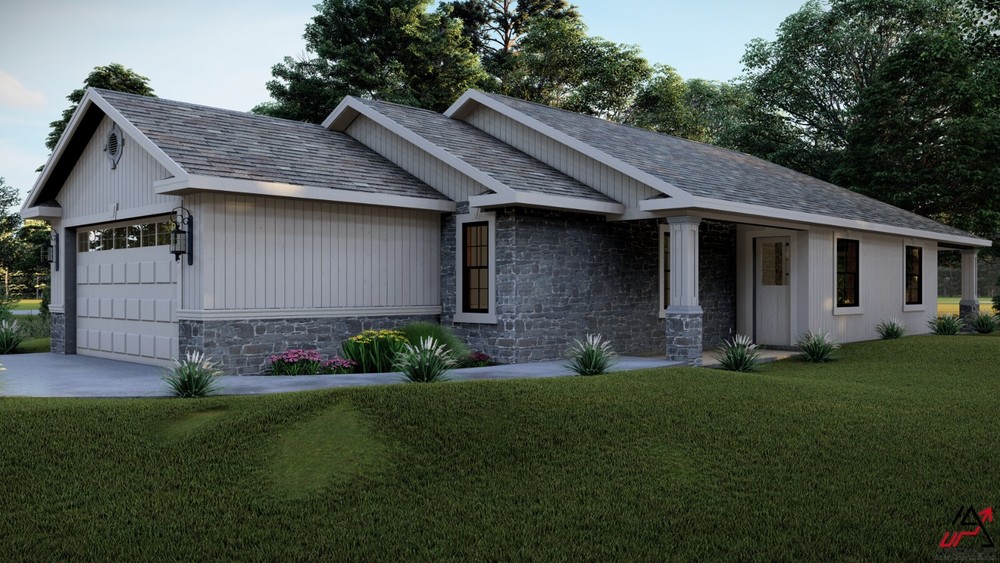 BLUEPRINTS PRAIRIE HOUSE PLAN ARCHUP #128