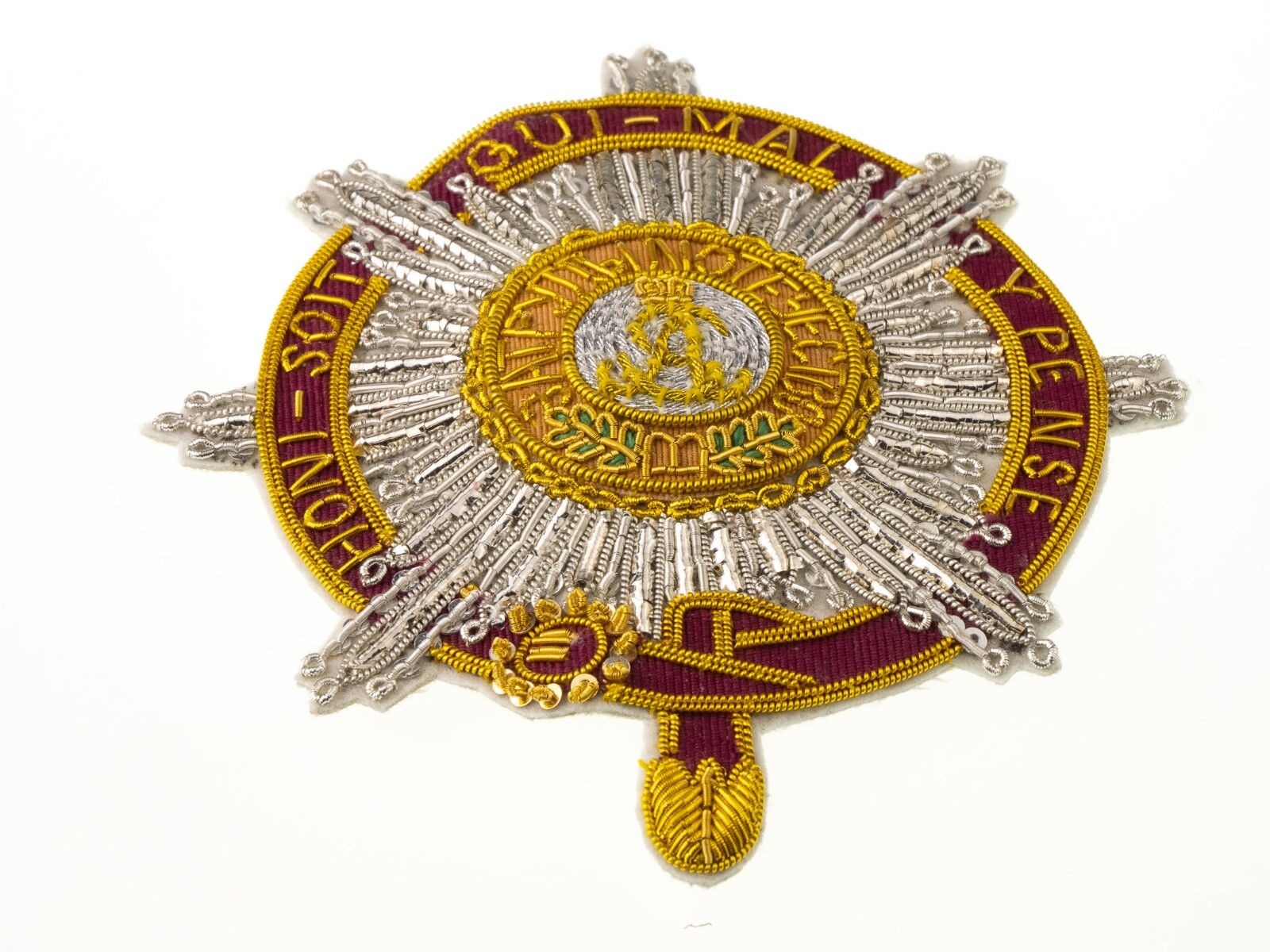 Imperial Order of St.Alexander combined British Embroidered star, replic 1850s