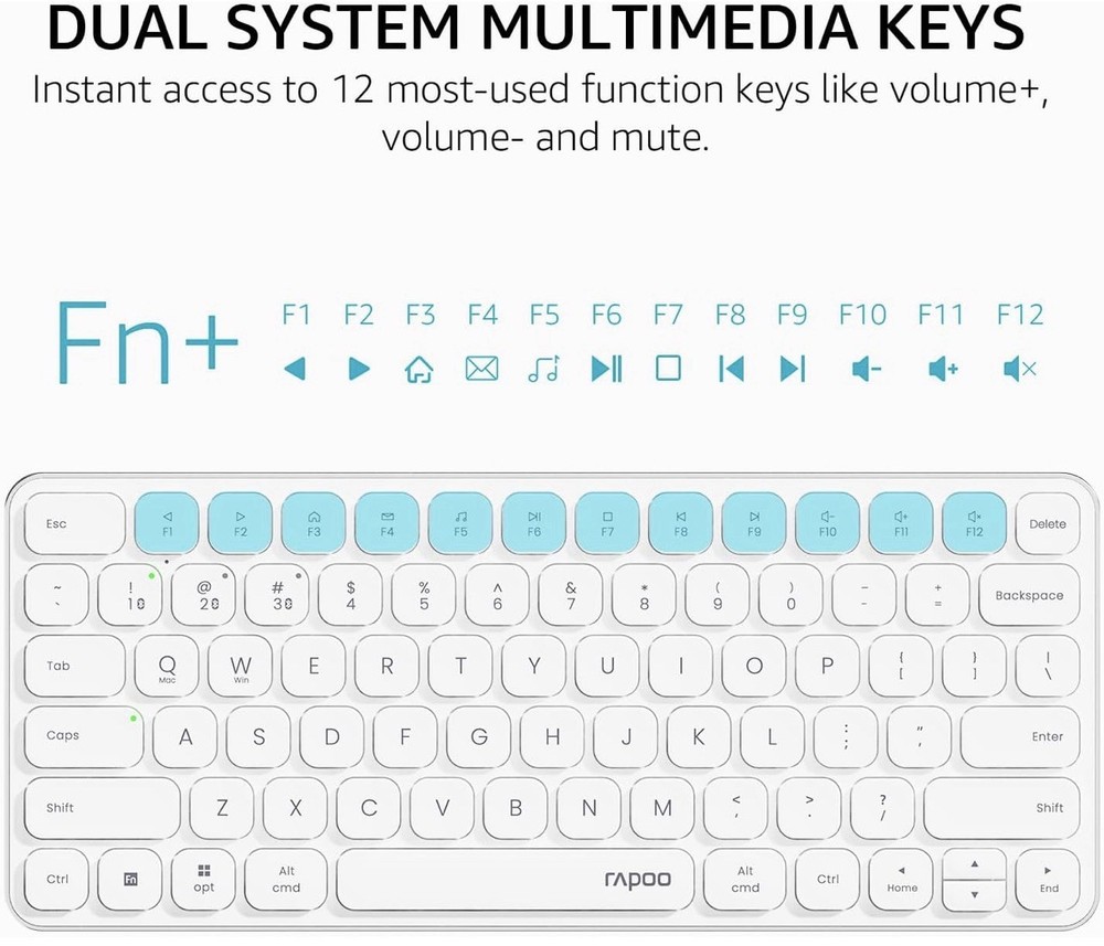 9010M Multi-Device Keyboard and Mouse Combo 2.4GHz Bluetooth Wireless