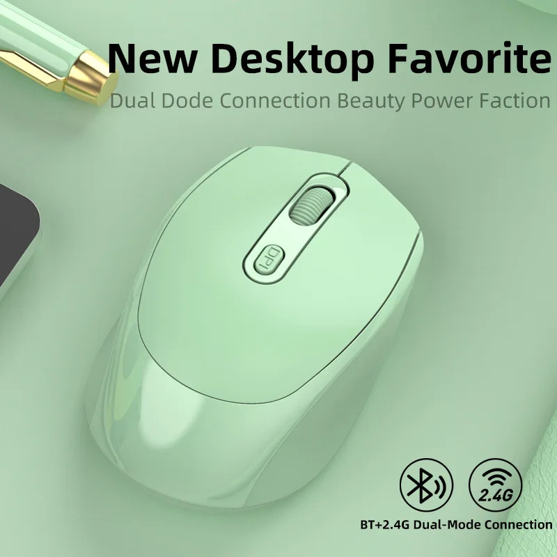 Wireless Rechargeable Bluetooth 2.4G USB Mouse For iPad for MacBook Phone