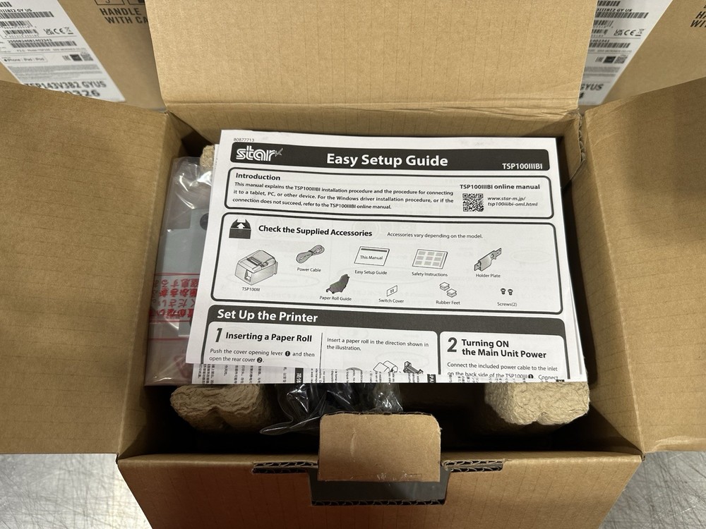 New Sealed Box Star Micronics Bluetooth Thermal POS Receipt Printer TSP143IIIBI2