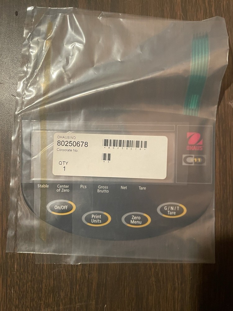 Ohaus Cd11 Keypad Overlay