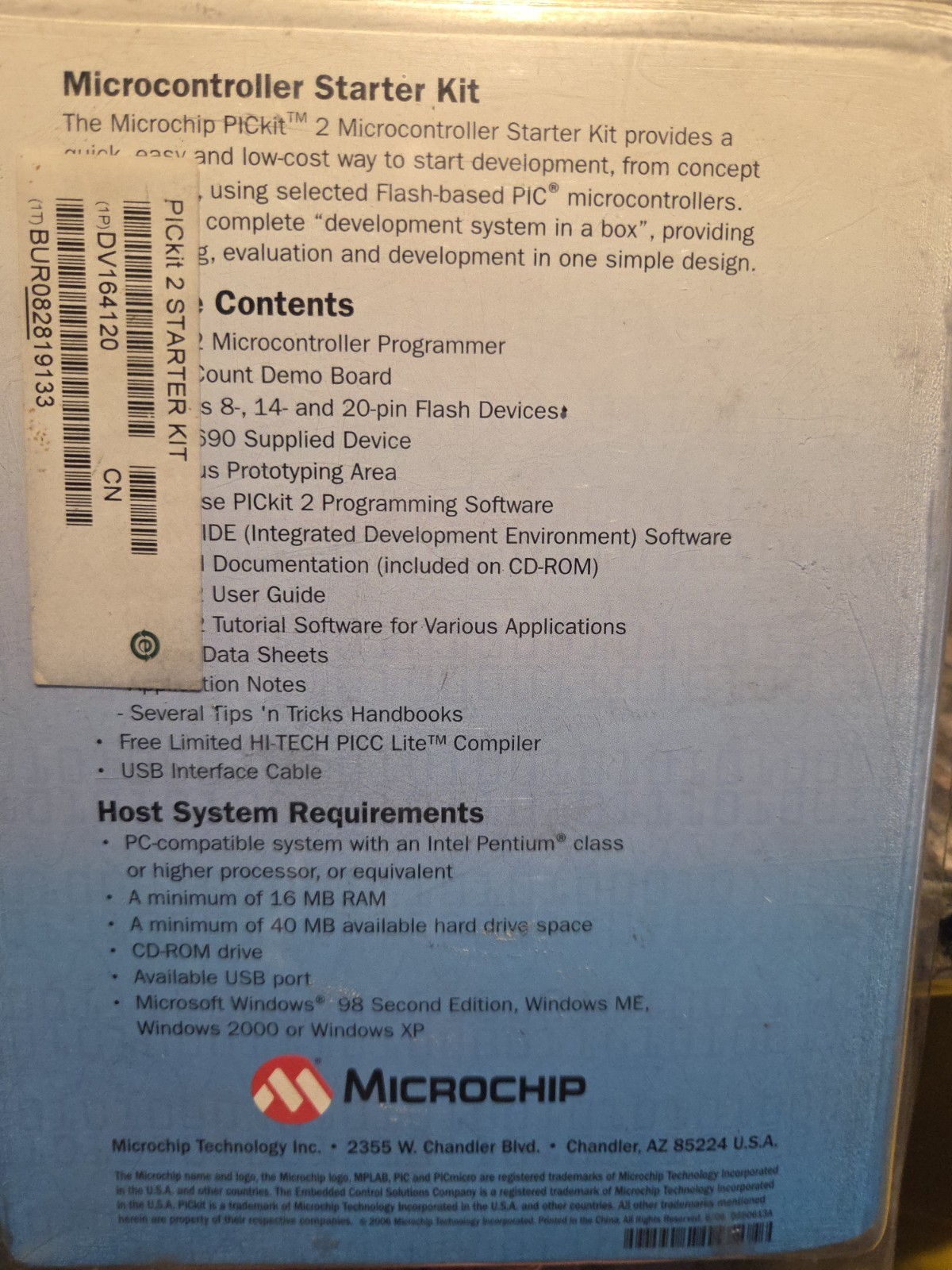 NEW Microchip Technology PICkit 2 Microcontroller Starter Kit
