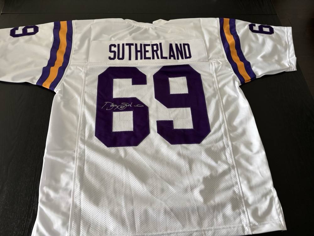 Vikings Doug Sutherland signed Jersey w/COA
