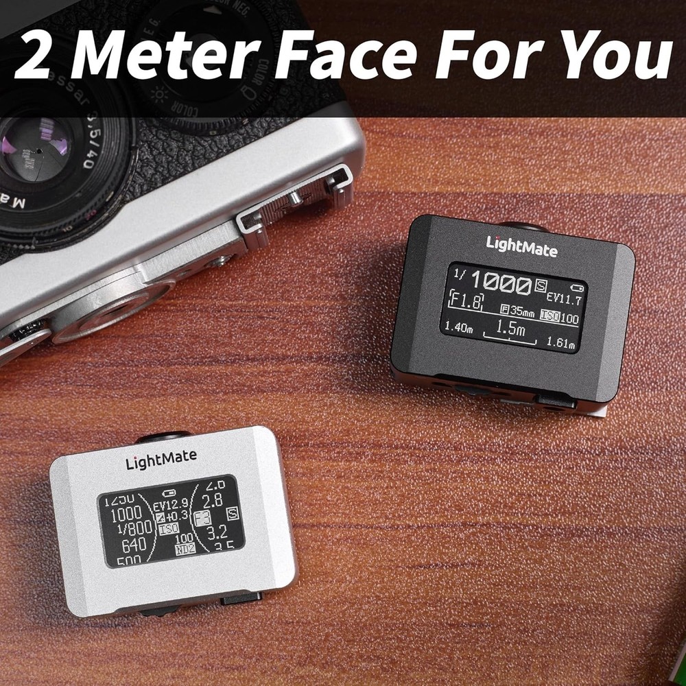 Rechargeable 20H Battery Light Meter