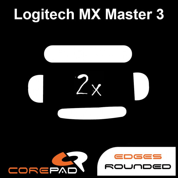 Corepad Skatez Logitech MX Master 3 Replacement Mouse Feet Hyperglides Teflon