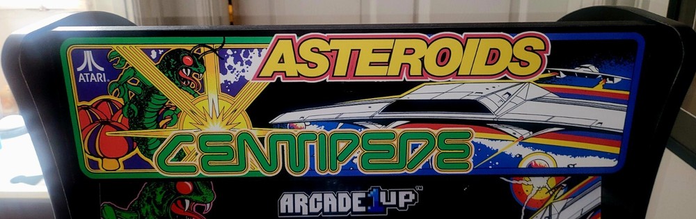 Arcade1Up Atari Deluxe 12-In-1 Arcade Machine with Riser. Asteroids Centipede