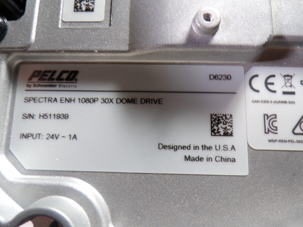 PELCO SPECTRA ENH 1080P CAMERA **UNTESTED
