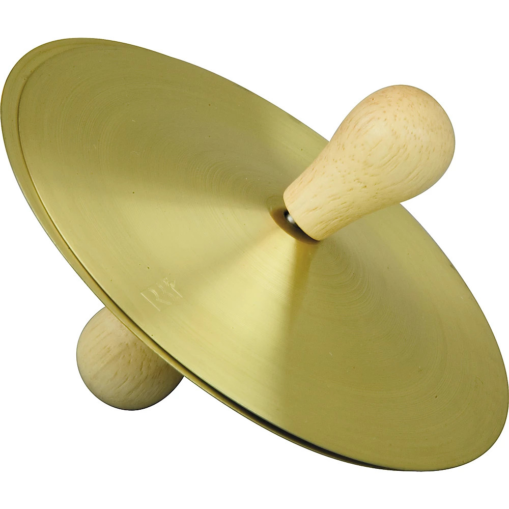 Rhythm Band Brass Cymbals with Knobs 5 in. Pair With Handles