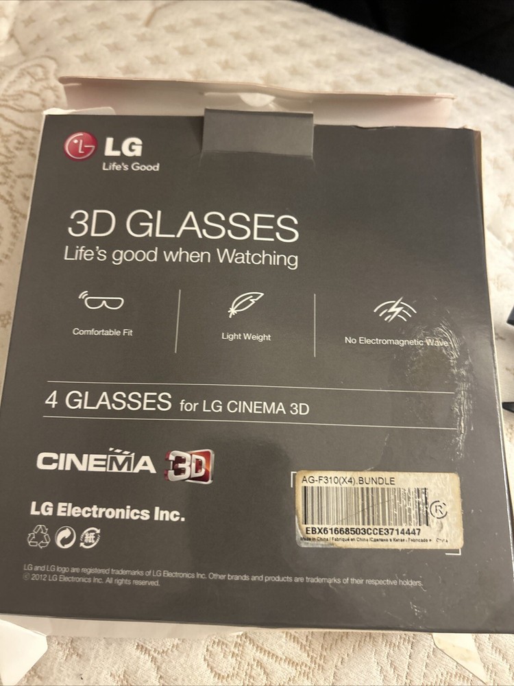 LG 3D Glasses 4 Pack