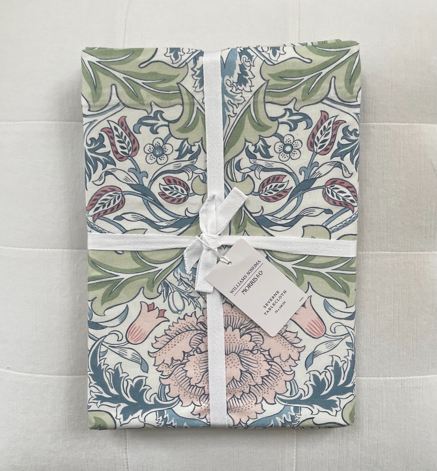 Williams Sonoma MORRIS & CO. SEVERNE Tablecloth  70”x 108” NWT