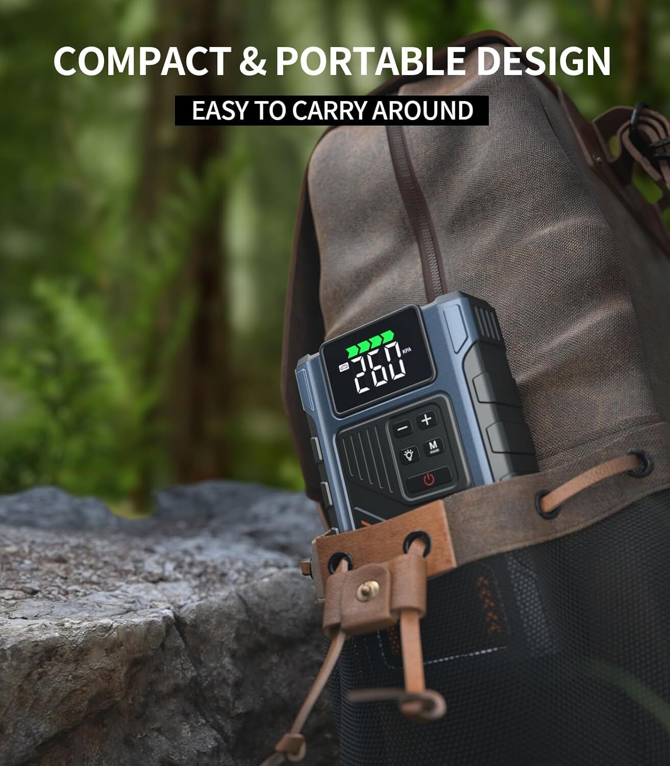 Jump Starter with Air Compressor 3000A with 150PSI Tire Inflator, Jump Box 12V