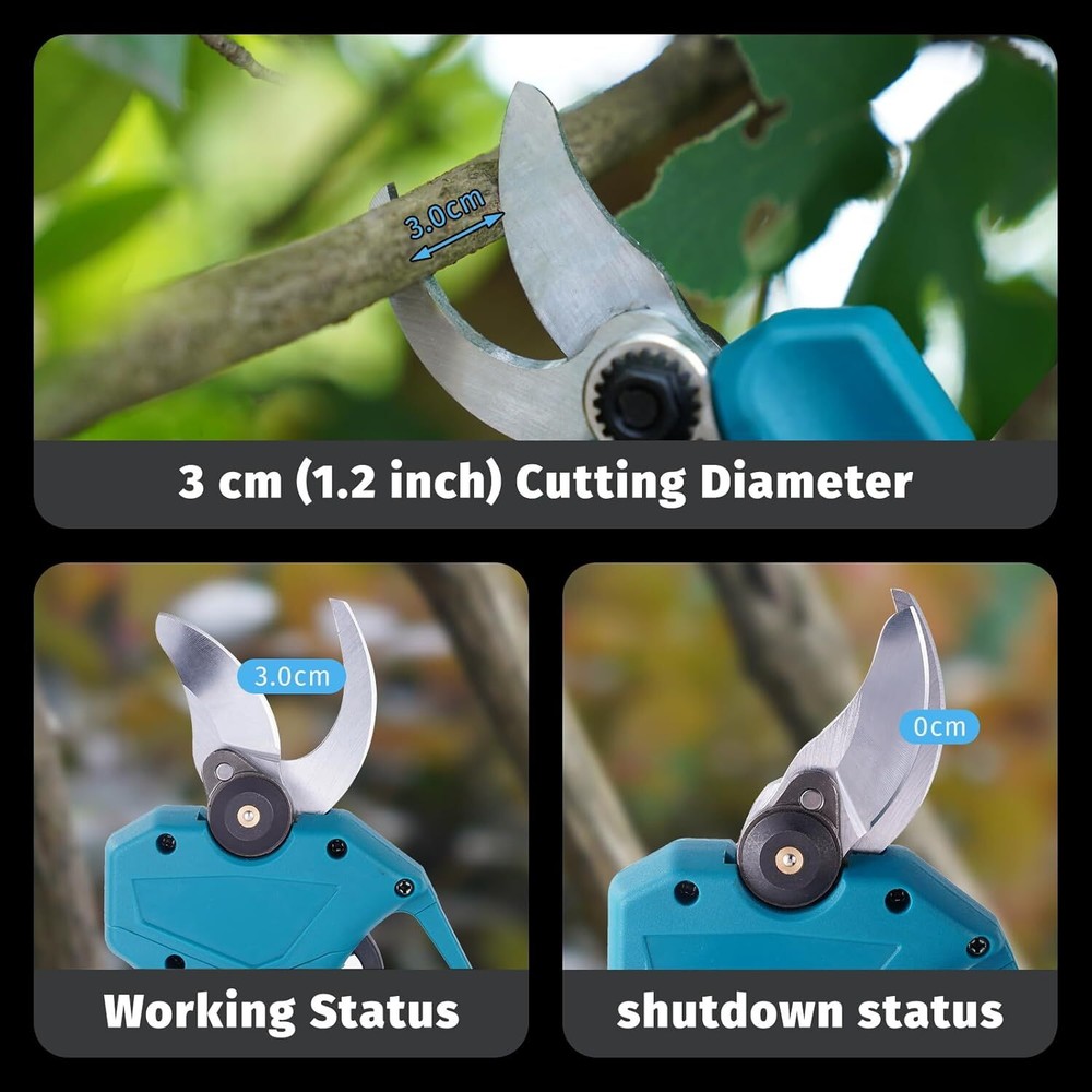 Electric Pruning Shears for Gardening,Battery Powered Pruning Shears