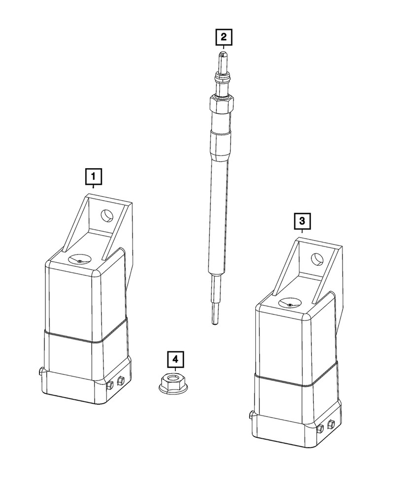 Genuine Mopar Glow Plug 68490011AA