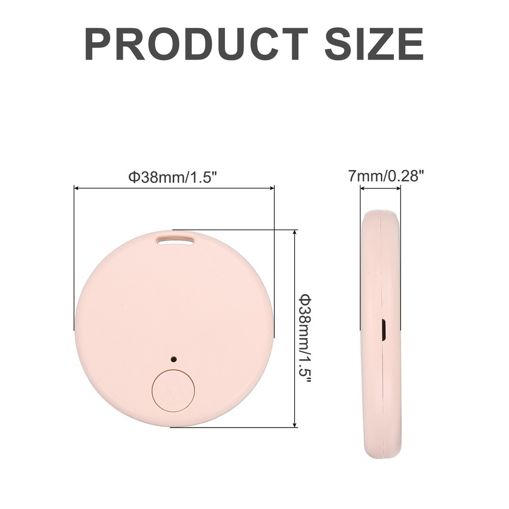 Bluetooth Tracker (for IOS) GPS Tracker Pink Round