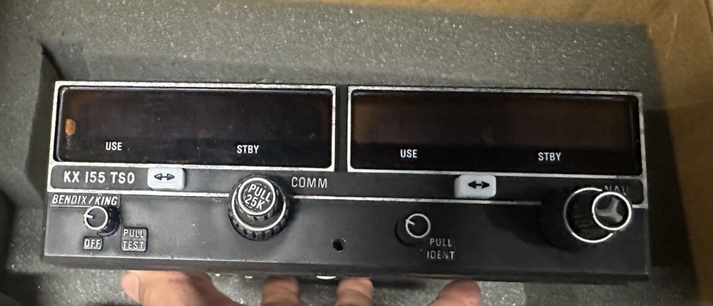 Bendix/King KX 155 TSO NAV/COMM – 14V – Working unit. (No Tags)