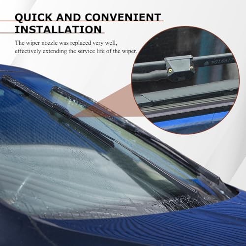 2 PCS Front Windshield Washer Nozzles Arm Mounted Spray Jets, Windshield