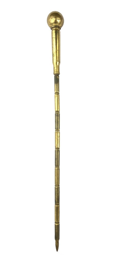 Vintage Fireplace Poker Tool Made From Bullets
