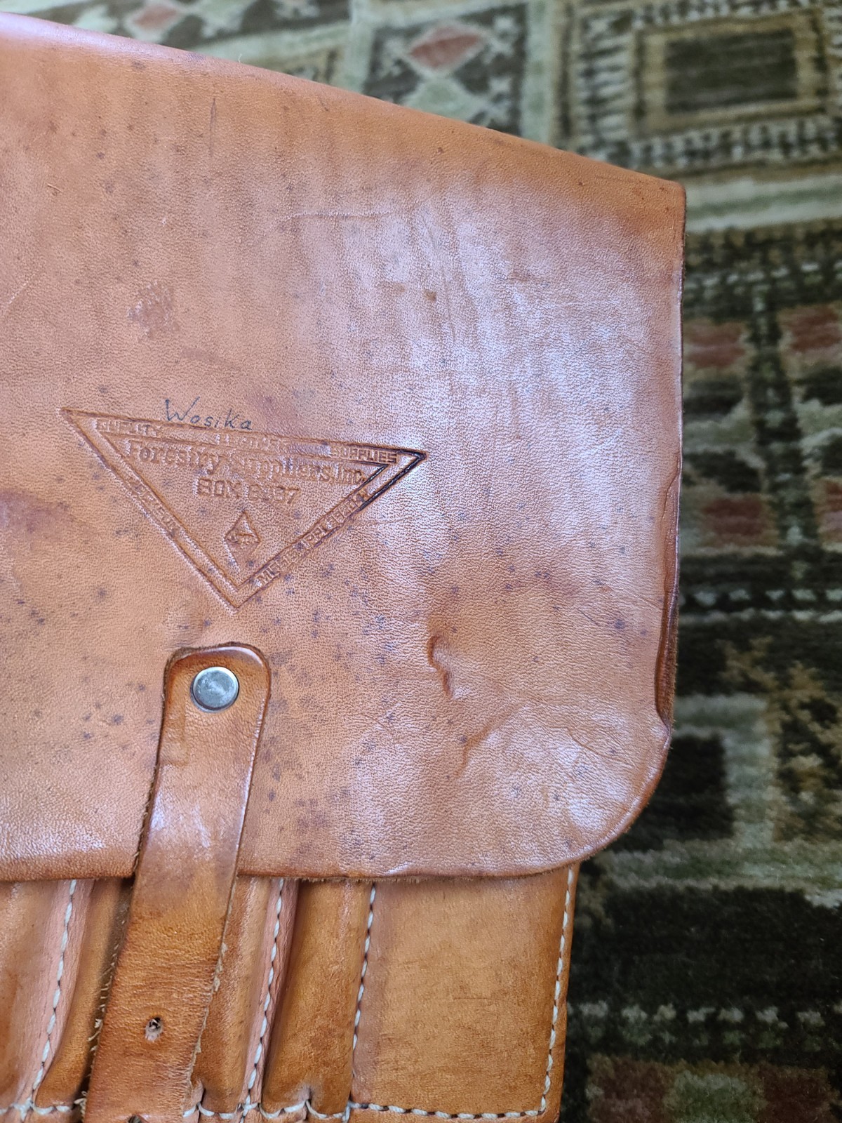 VTG Forestry Suppliers Inc Geologist Surveyor Tool Pouch Leather Belt Bag #33394