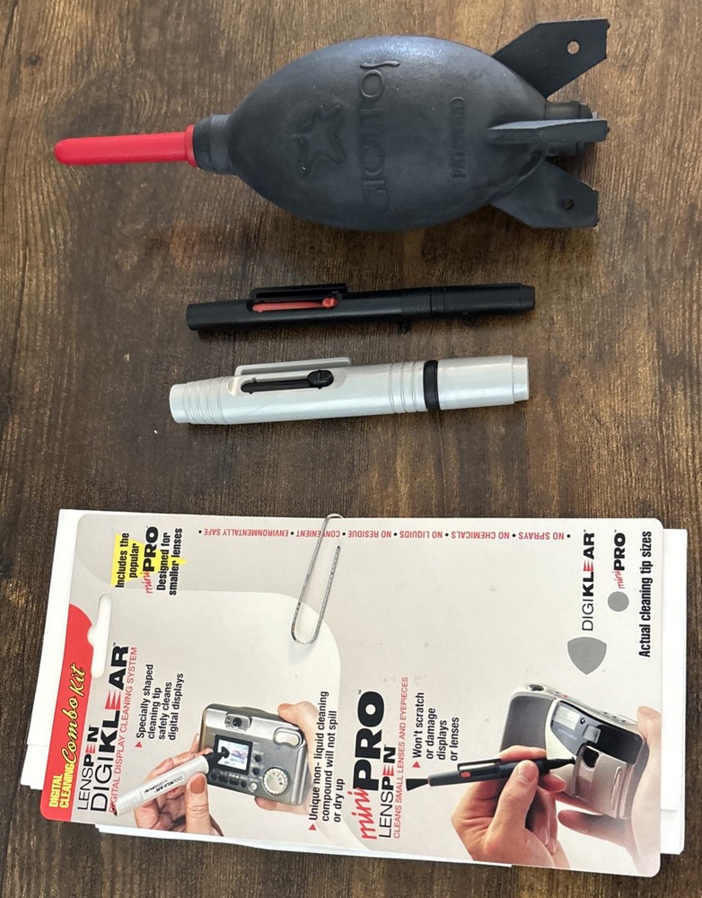 Giottos Large Rocket Air Blaster, Lenspen MiniPRO & DigiKlear 3PC Set