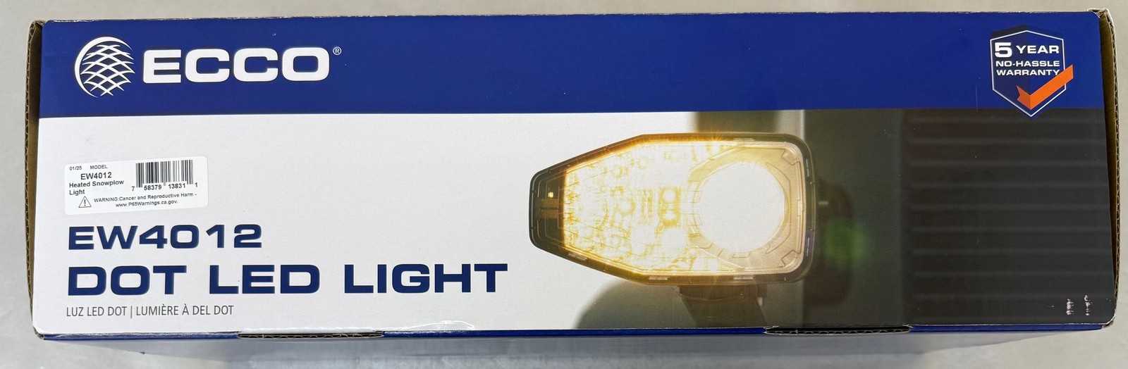 ECCO EW4012 Heated Snow Plow Dot LED Light High Beam/Low Beam 12-24V