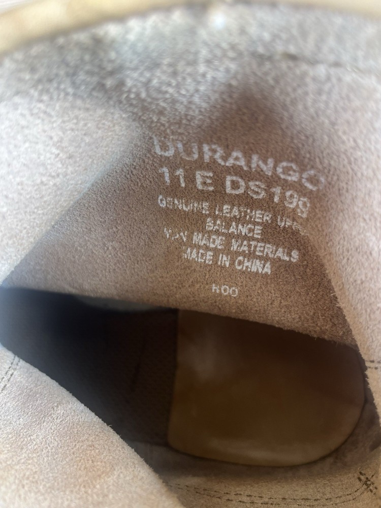Durango Ankle Harness Boots Tan leather Logger Engineer Sz 11 E Preowned