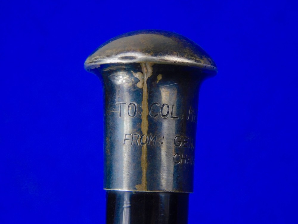 US Korean War Vintage Colonel Presentation Swagger Stick